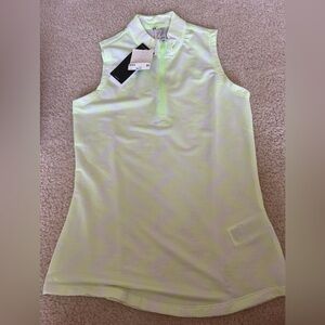 adidas Women's Ultimate365 Ottoman Printed Sleeveless Polo Shirt